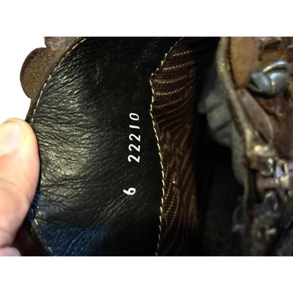 Lobo Solo Women's Ankle Boots Genuine Bovine Leather Flower Design Size 6 - Picture 12 of 13
